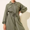 Fake Pocket Zippered Two-Piece Set - immagine 2