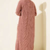 Shawl Collar Textured Knit Cardigan Rose Dust - Image 3