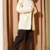 Shawl Collar Rice Knit Cardigan Stone - Afbeelding 2
