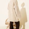 Oversized Glitter Knit Tunic Beige – Image 3