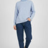 Oversized Soft Knit Sweater Blue – Image 2