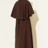 Dress with Snail Clip Detail Brown – Image 3