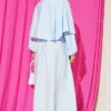 Dress with Snail Clip Detail Blue - immagine 3