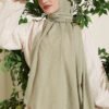 Twisted Pattern Cotton Ayrobin Scarf Hazel
