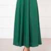 Scuba Krep Mevlana Modest Skirt Burgundy - Afbeelding 5