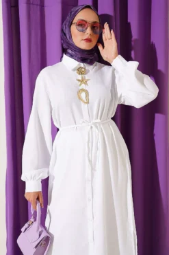Alternative view of Symbolic Gold Accessory Twin Set White
