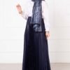 Sena Pleated Skirt Navy Blue