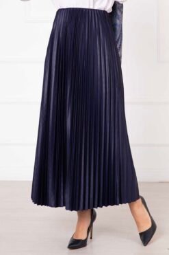Alternative view of Sena Pleated Skirt Navy Blue