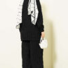 Striped Ruffled Tunic Set Black – Bild 3