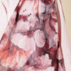 Floral Bamboo Crinkle Scarf with Stripe Details Latte - immagine 4
