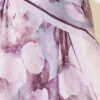 ⁦Floral Bamboo Crinkle Scarf with Stripe Details Lilac⁩ - الصورة ⁦4⁩