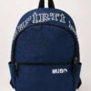 Spirit Print Backpack Navy Blue