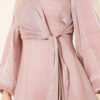 Chiffon Side-Tied Evening Dress Rose Dust - Image 4
