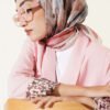 Soft Floral Patterned Scarf Beige - Image 2