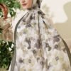 Soft Flora Bamboo Crinkle Shawl Khaki - Imagen 2