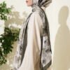 Soft Flora Bamboo Crinkle Shawl Khaki - Imagen 3