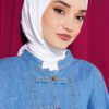 ⁦Soft Touch Series Scarf White⁩ - الصورة ⁦2⁩