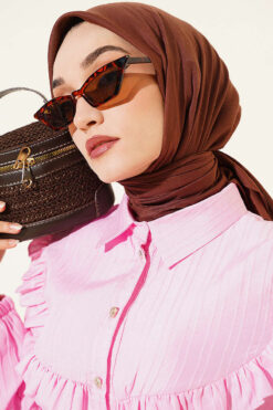 Alternative view of Soft Touch Series Scarf Brown