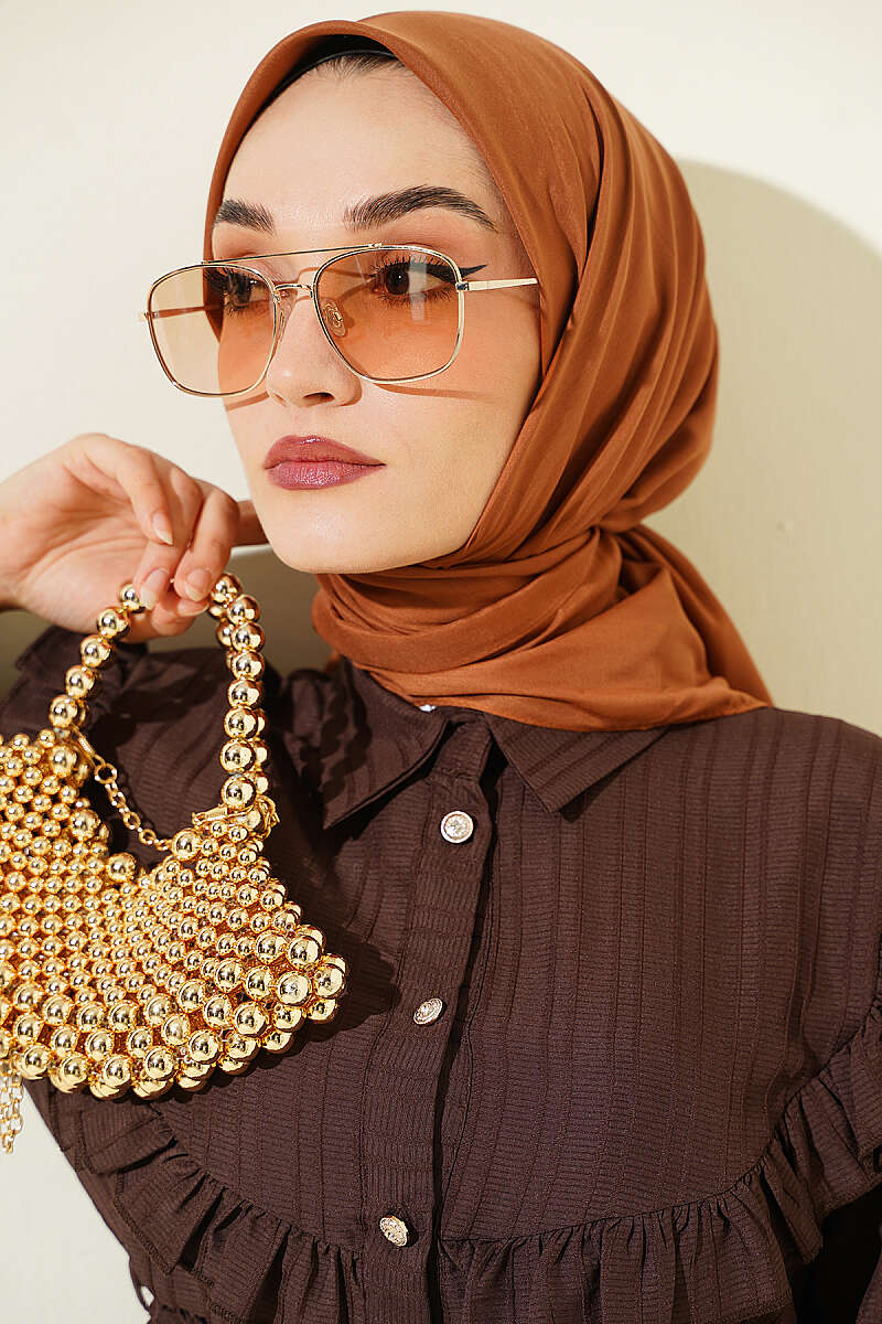 Soft Touch Series Scarf Brown - Image 2