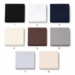 Sport Hijab Cagoule colour chart — 8 numbered بالجملة colours (1–8)