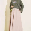 Turkish Coffee Printed Tunic Khaki - Afbeelding 2