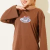 Turkish Coffee Printed Tunic Brown