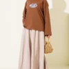 Turkish Coffee Printed Tunic Brown - Afbeelding 2