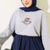 Turkish Coffee Printed Tunic Grey