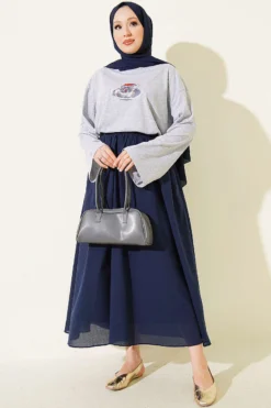 Alternative view of Turkish Coffee Printed Tunic Grey