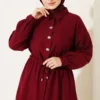 Stone-Embellished Tunic Set Burgundy – Bild 3