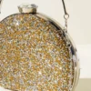 Embellished Oval Evening Clutch Yellow – Image 3