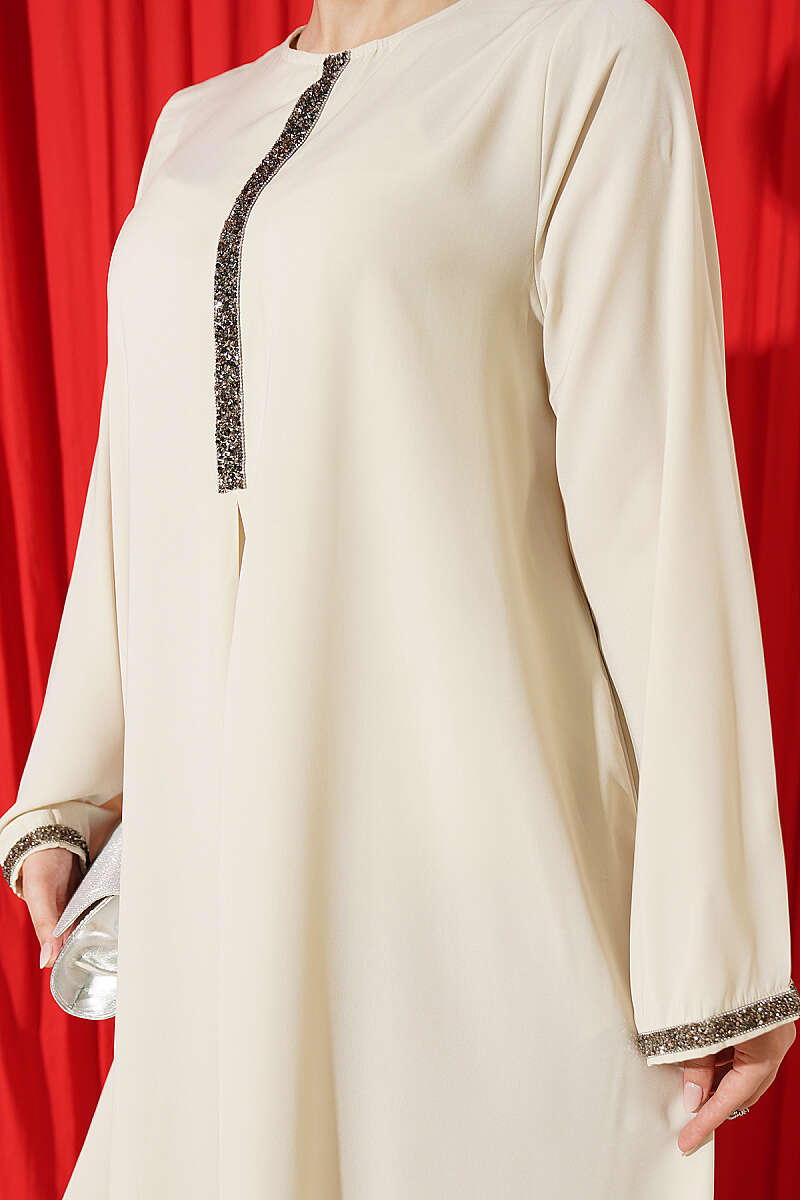Dress with Stone Transition Detail Stone - Image 4