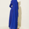 Tulle Cape Evening Dress Saxon Blue - Afbeelding 3
