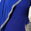 Tulle Cape Evening Dress Saxon Blue - Afbeelding 4
