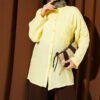 Single Pocket Detail Muslin Shirt Yellow