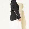 Single Pocket Waist Tapered Shirt Black - Afbeelding 3