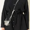 Single Pocket Waist Tapered Shirt Black - Afbeelding 4
