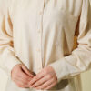 Single Pocket Drop Shoulder Shirt Beige - Image 4