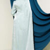 One Shoulder Cape Embellished Evening Dress Mint – Bild 3