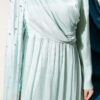 One Shoulder Cape Embellished Evening Dress Mint – Bild 4