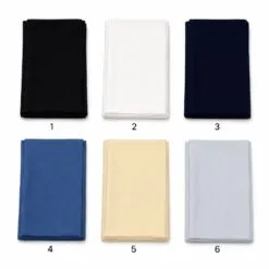 Triple Band Viscose Hijab بالجملة colour chart — 6 numbered colours (1–6)