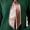 Long Knit Sweater with Extended Scarf Emerald – Image 4