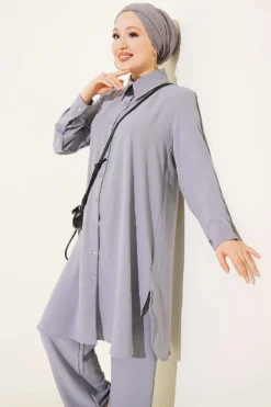 Alternative view of Two-Piece Set Grey
