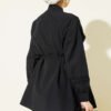 V-Neck Blouse with Lace Detail Black - Imagen 3