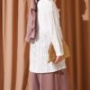 ⁦V-Neck Ruffled Detail Kimono White⁩ - الصورة ⁦3⁩