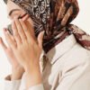 Vera Ethnic Patterned Scarf Dark Brown - Afbeelding 5