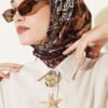 Vera Ethnic Patterned Scarf Brown - Imagen 2