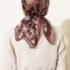 Vera Ethnic Patterned Scarf Brown - Imagen 3