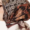 Vera Ethnic Patterned Scarf Brown - Imagen 4
