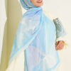 Vera Series Bamboo Crinkle Shawl Blue - immagine 5